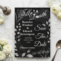 Gothic Rose Begonia Till Death Do Us Party Wedding