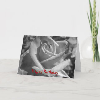 Gothic Rose Birthday Card