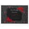 Gothic Rose Black and Red Wedding Invitation