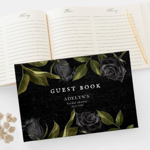 Gothic Rose Bridal Shower Guest Book