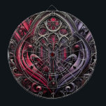 Gothic Rose Dartboard for Game Nights<br><div class="desc">Elevate your game room with this stunning Gothic Rose Dartboard, designed to make every dart game a stylish affair. Featuring an intricate gothic-inspired design with crimson roses, arched patterns, and swirling purple accents, this dartboard transforms a functional piece into an artful centerpiece. Crafted with high-quality materials for durability and precise...</div>
