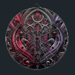 Gothic Rose Dartboard for Game Nights<br><div class="desc">Elevate your game room with this stunning Gothic Rose Dartboard, designed to make every dart game a stylish affair. Featuring an intricate gothic-inspired design with crimson roses, arched patterns, and swirling purple accents, this dartboard transforms a functional piece into an artful centerpiece. Crafted with high-quality materials for durability and precise...</div>