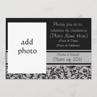 Gothic Rose Graduation Party Invitation