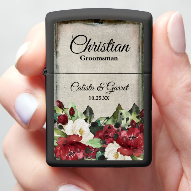 Gothic Rose Groomsmen Lighter (In Hand)