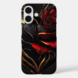 Gothic Rose Heart – Luxury Dark Art Phone Case" iPhone 16 Case
