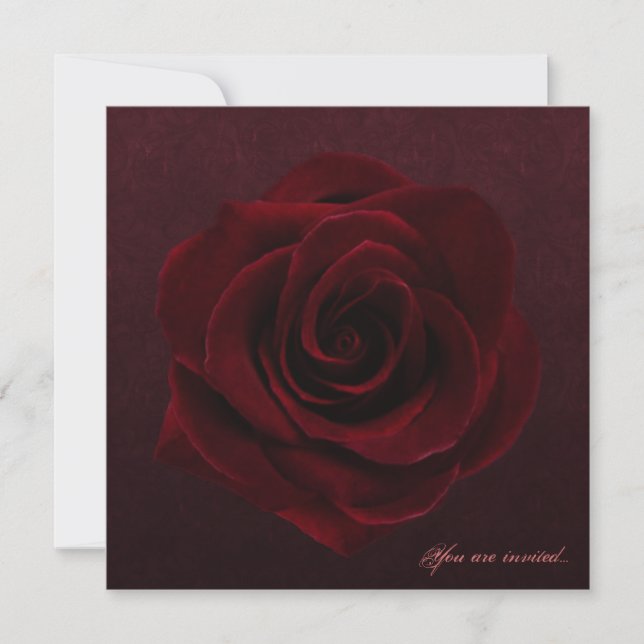 Gothic Rose Invitation (Front)