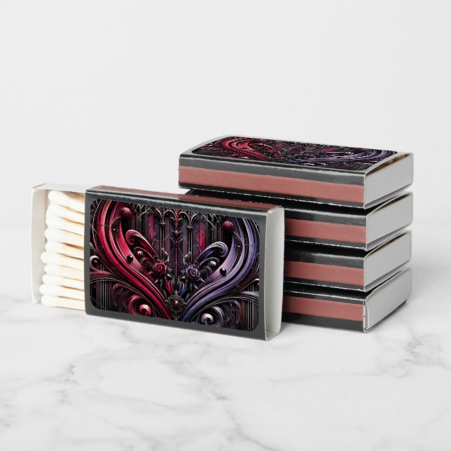 Gothic Rose Matchbox Matchboxes (Stacked)