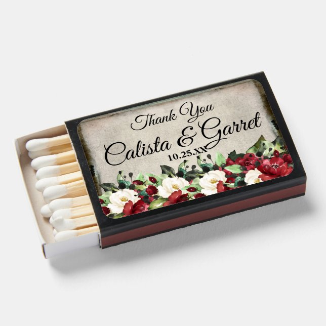 Gothic Rose Matchboxes (Front Open)