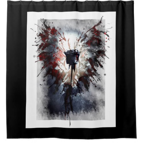 Gothic Rose Shower Curtain