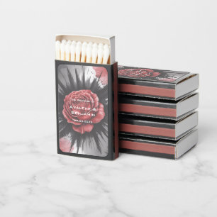 Gothic Rose Wedding Frame Wedding Matchboxes