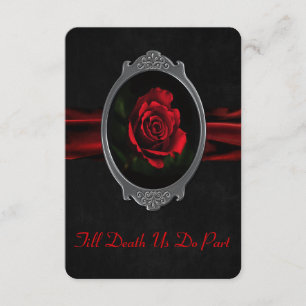 Gothic Rose Wedding Invitation