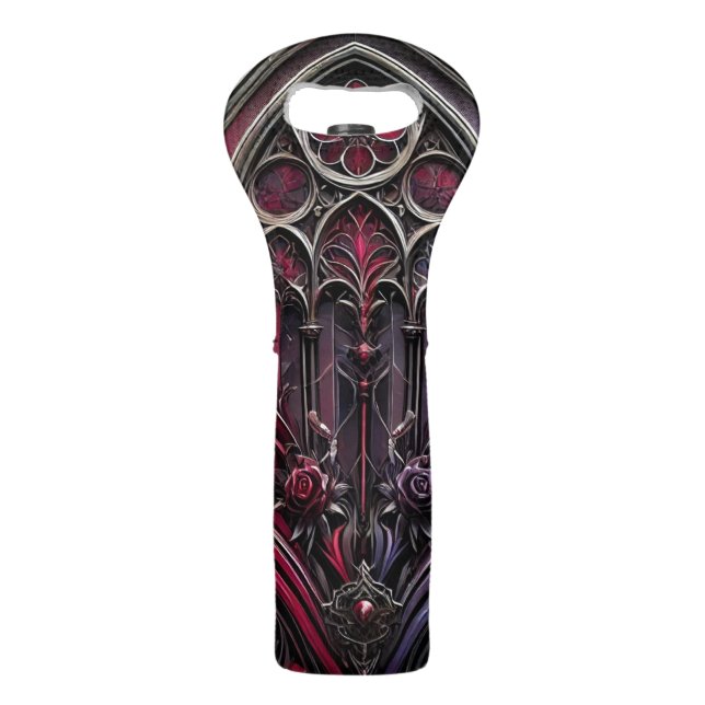 Gothic Rose Wine Tote (Front)