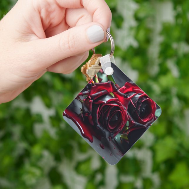 Gothic Roses Keychain (Hand)