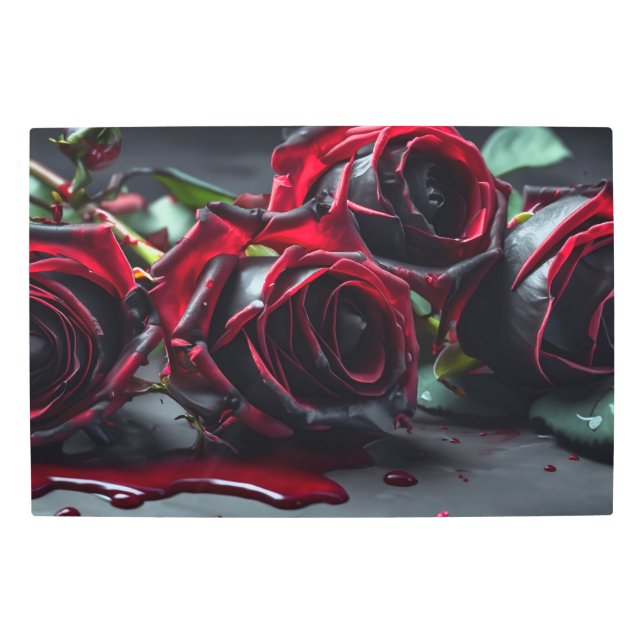 Gothic Roses Metal Print (Front)