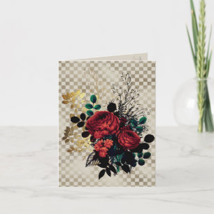 Gothic Roses Note Card