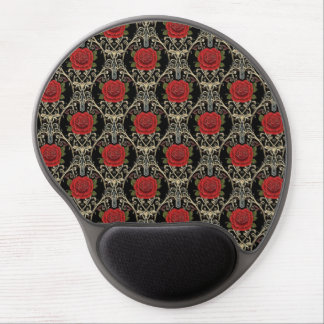 Gothic Roses Pattern Gel Mouse Pad