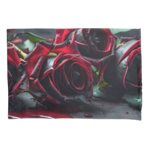 Gothic Roses Pillow Case