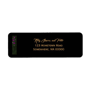 Gothic Roses Return address labels
