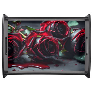 Gothic Roses Serving Tray