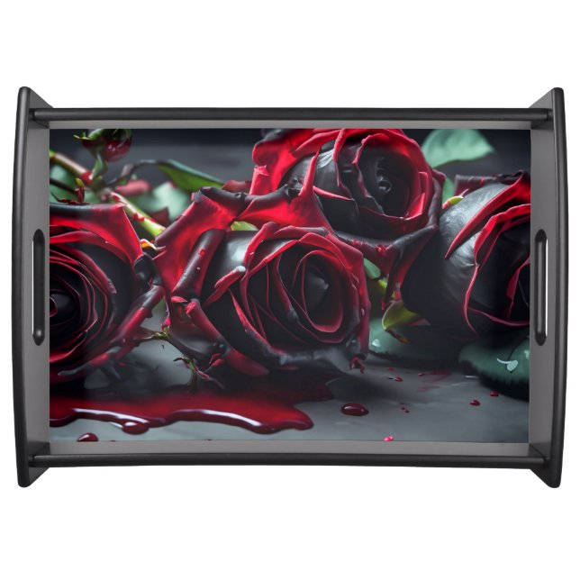 Gothic Roses Serving Tray (Front)