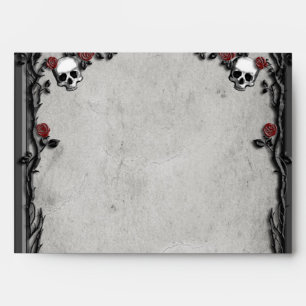 Gothic Roses & Skulls Envelope
