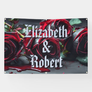 Gothic Roses Wedding Banner