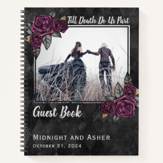 Gothic Roses Wedding Guest Book