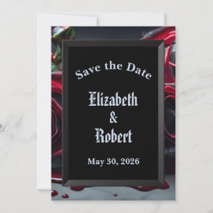 Gothic Roses Wedding Save The Date