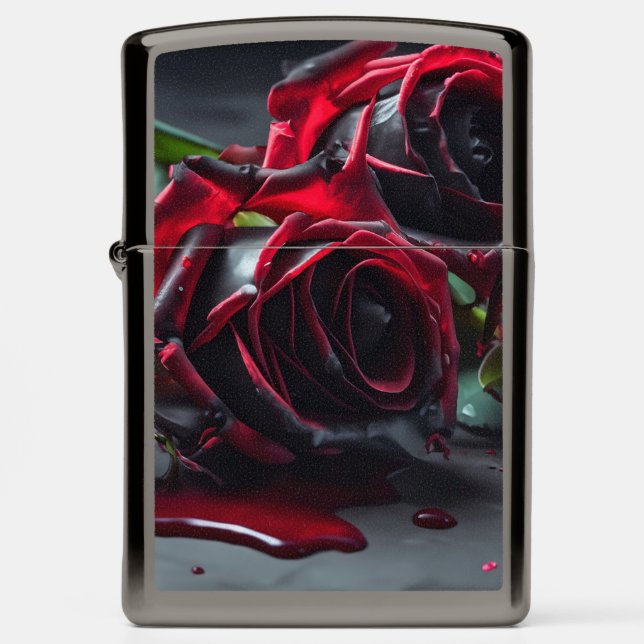Gothic Roses Zippo Lighter (Front)