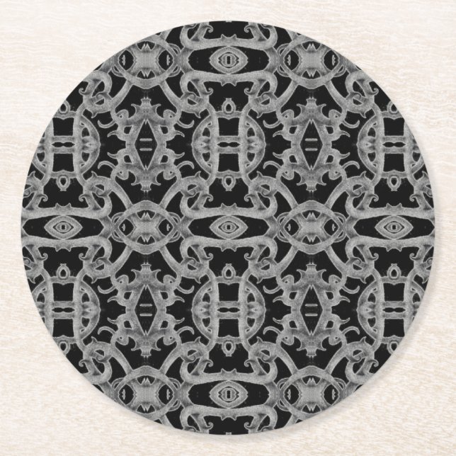 GOTHIC Round Paper Coasters (Front)