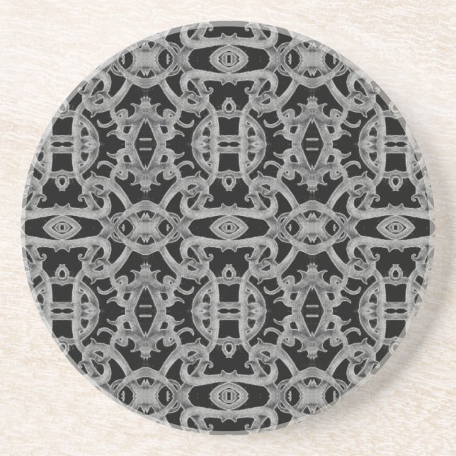 GOTHIC Round Sandstone Coaster (Front)