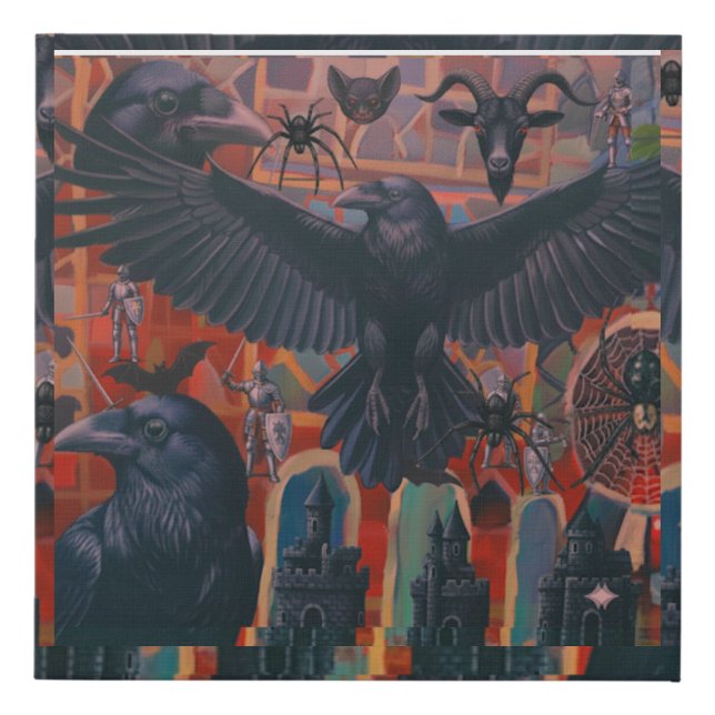 Gothic Royal Faux Canvas Print (Front)