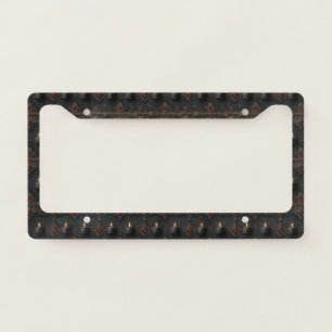 Gothic Ruby Candle Tapestry License Plate Frame