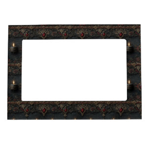 Gothic Ruby Candle Tapestry Magnetic Frame