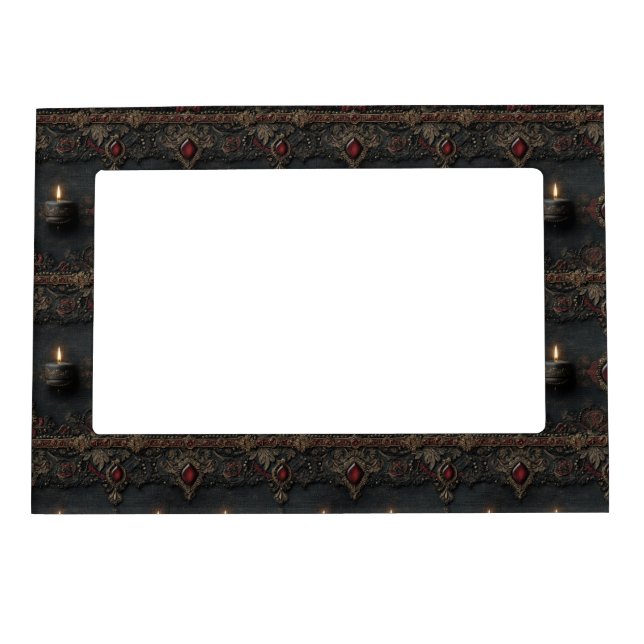 Gothic Ruby Candle Tapestry Magnetic Frame (Front)
