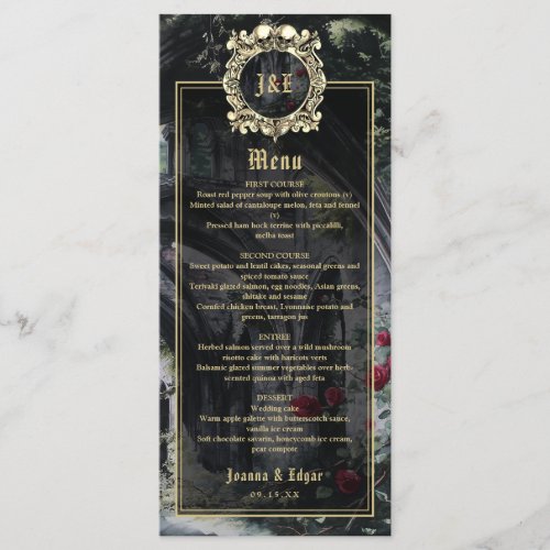 Gothic Ruins Floral Roses Wedding