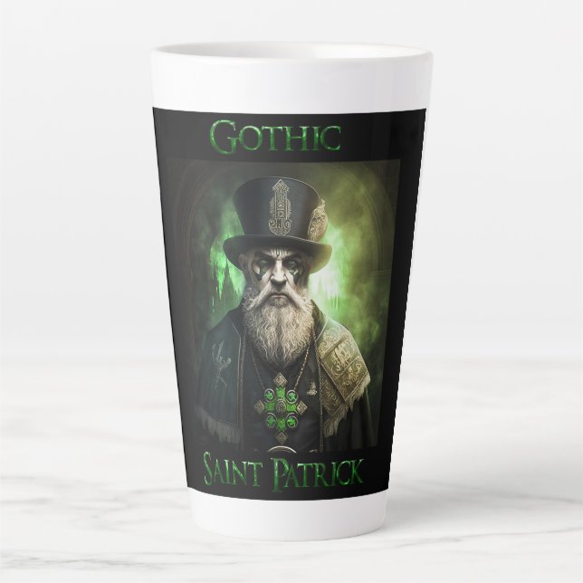 Gothic Saint Patrick Latte Mug  (Front)