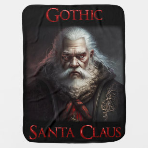 Gothic Santa Claus Baby Blanket
