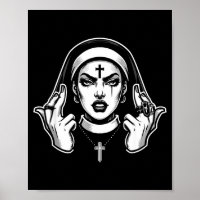 Gothic satanic nun blackcraft satanist occult