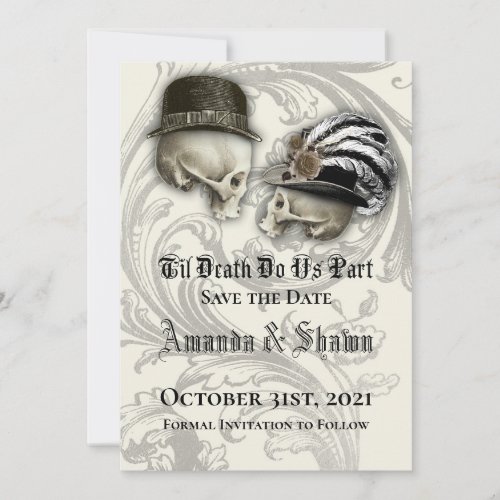 Gothic Save the Date Wedding