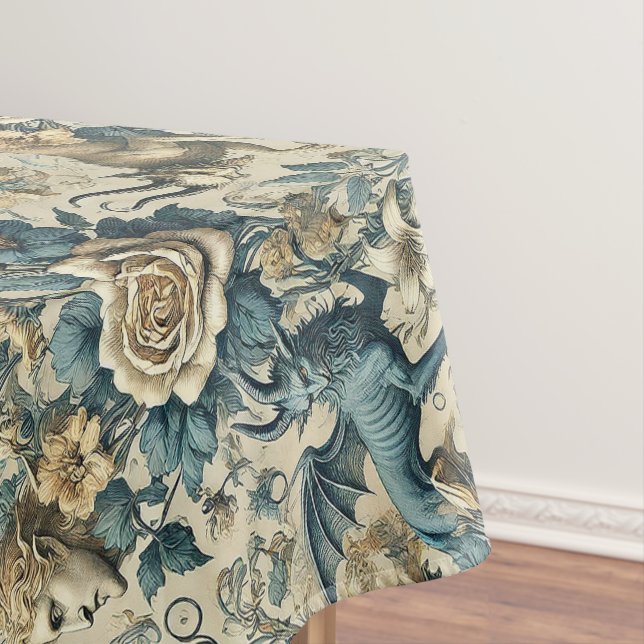 Gothic Serenade – Gothic Large Pattern Tablecloth (In Situ)