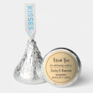Gothic Silver and Gold Hersey Kisses Wedding Favor
