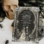 Gothic Skeleton Bride &amp; Groom Wedding Invitation
