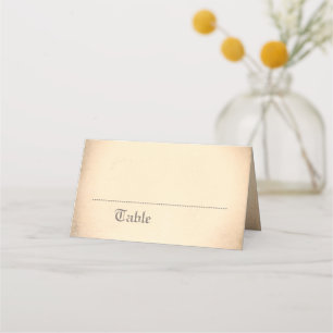 Gothic Skeleton Couple Name Place Card