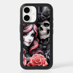 Gothic Skeleton Couple Phone Case