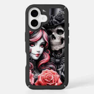 Gothic Skeleton Couple Phone Case
