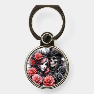 Gothic Skeleton Couple Phone Ring
