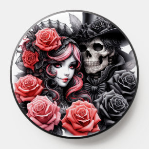Gothic Skeleton Couple PopSocket