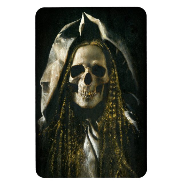 Gothic Skeleton Ghost Flexible Magnet (Vertical)