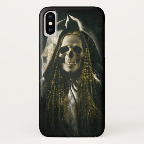 Gothic Skeleton Ghost iPhone X Case